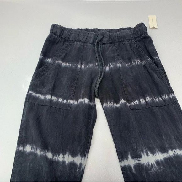 Cloth Stone Anthropolgie Pants Joggers Woman XS Charcoal Chambray Pockets New - Picture 6 of 12